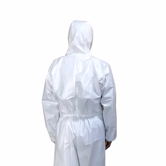 CE Certified Liquid Resistant Protective Clothing Disposable Coverall Industry Safety Clothing Chemical Protective Suit