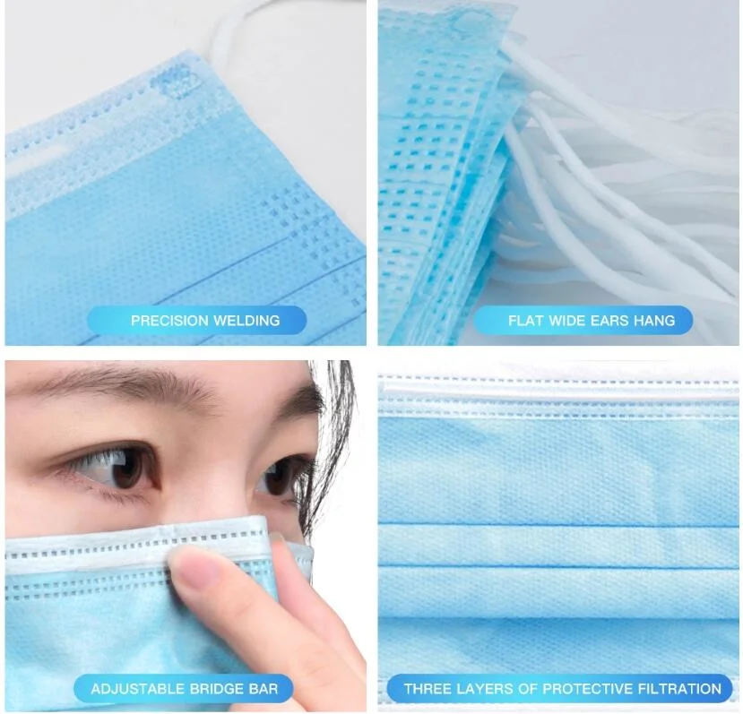 Experienced Three-Layer Disposable Melt-Blown Cloth, Non-Woven Mask