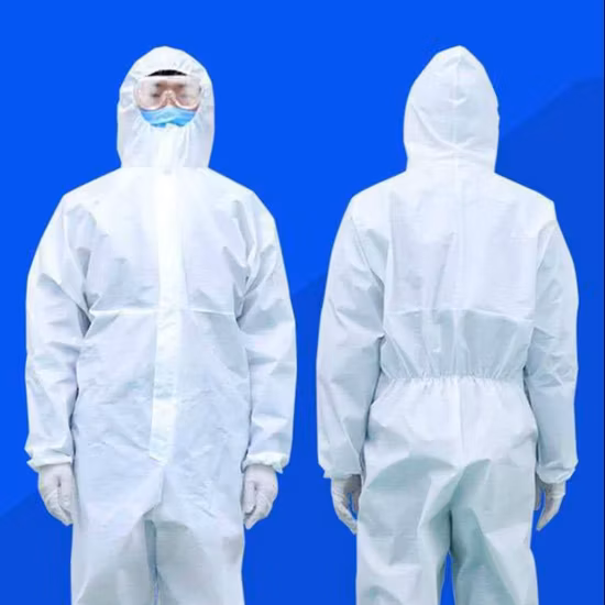 CE Certified Liquid Resistant Protective Clothing Disposable Coverall Industry Safety Clothing Chemical Protective Suit