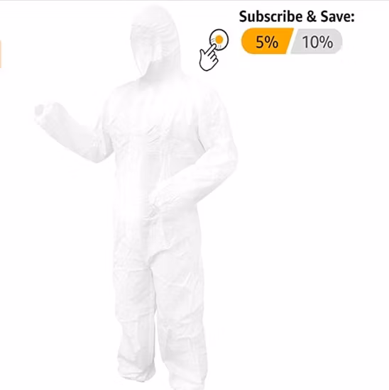 PPE-Plus White Color PP+ PE Material Protective Clothing