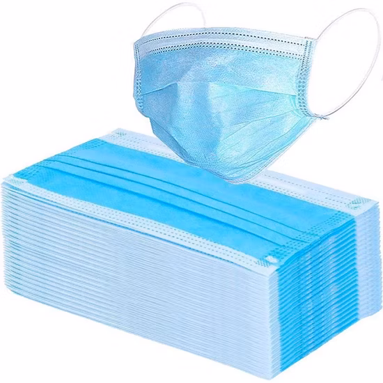 Three Layer Non-Woven Mask 90%Contains Melt Blown Cloth