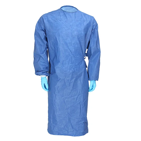 Антистатический одноразовый больничный стерильный хирургический халат SMS для театра - стандартный